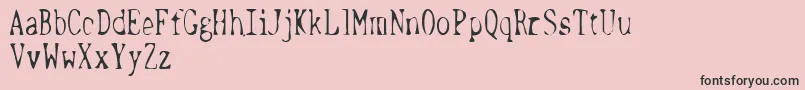 TerritorialEnterpriseDemo Font – Black Fonts on Pink Background