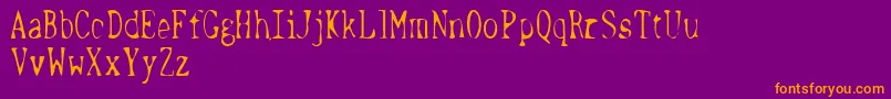 TerritorialEnterpriseDemo Font – Orange Fonts on Purple Background