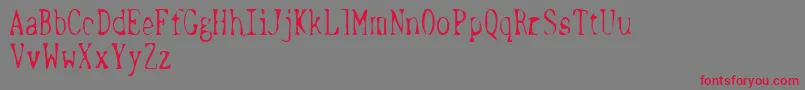TerritorialEnterpriseDemo-Schriftart – Rote Schriften auf grauem Hintergrund
