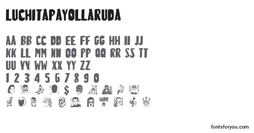LuchitapayolLaruda-fontti – aakkoset, numerot, erikoismerkit