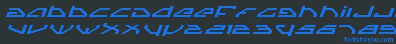 Spyv3ei Font – Blue Fonts on Black Background