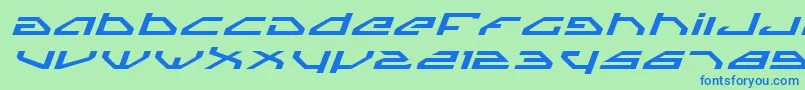 Spyv3ei Font – Blue Fonts on Green Background