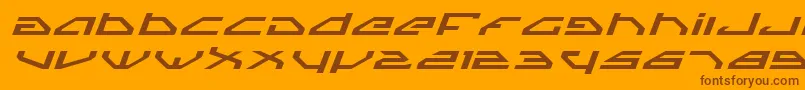 Spyv3ei Font – Brown Fonts on Orange Background