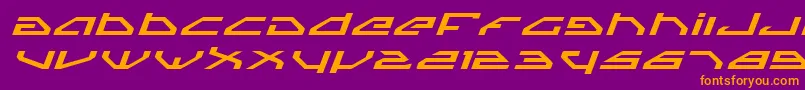 Spyv3ei Font – Orange Fonts on Purple Background