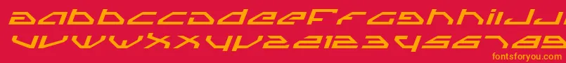 Spyv3ei Font – Orange Fonts on Red Background