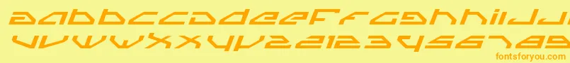 Spyv3ei Font – Orange Fonts on Yellow Background
