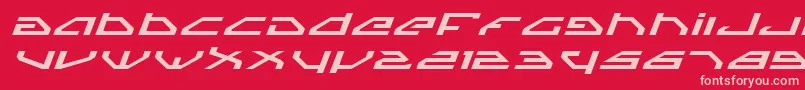 Spyv3ei Font – Pink Fonts on Red Background