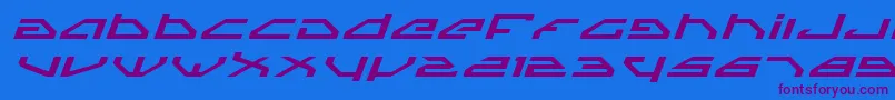 Spyv3ei Font – Purple Fonts on Blue Background