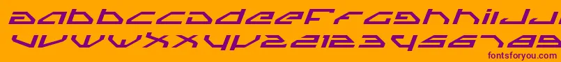 Spyv3ei Font – Purple Fonts on Orange Background