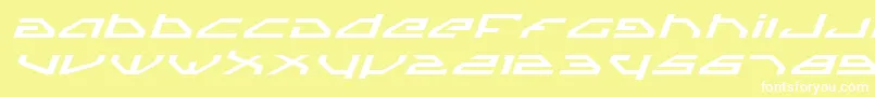 Spyv3ei Font – White Fonts on Yellow Background