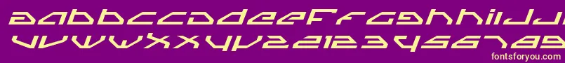 Spyv3ei Font – Yellow Fonts on Purple Background