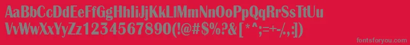 AlbionicnrBold Font – Gray Fonts on Red Background
