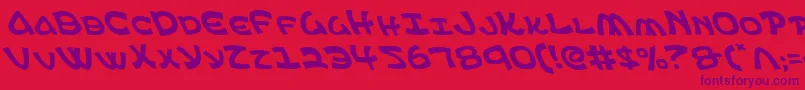 Ephesianl Font – Purple Fonts on Red Background