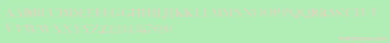 WhiteTieAffair Font – Pink Fonts on Green Background