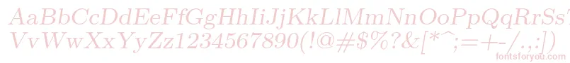 Lmromanslant8Regular-Schriftart – Rosa Schriften