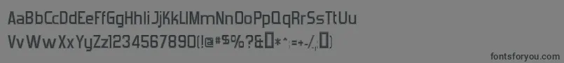 ForgottenFuturistCollege-Schriftart – Schwarze Schriften auf grauem Hintergrund