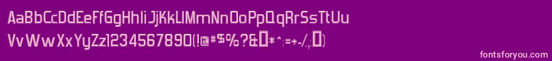 ForgottenFuturistCollege Font – Pink Fonts on Purple Background