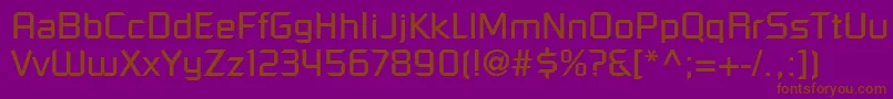 ShoestringSsi Font – Brown Fonts on Purple Background