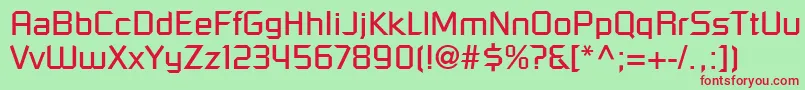 ShoestringSsi Font – Red Fonts on Green Background