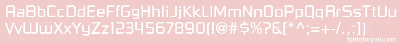 ShoestringSsi Font – White Fonts on Pink Background