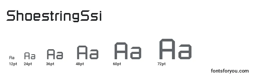 ShoestringSsi Font Sizes