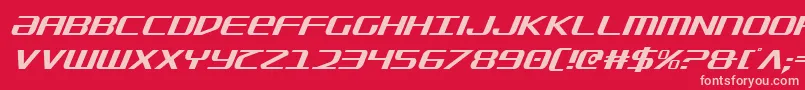 SdfCondensedItalic Font – Pink Fonts on Red Background