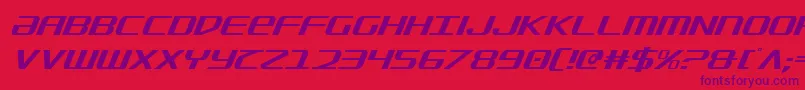 SdfCondensedItalicフォントについての詳細 フォントSdfCondensedItalic – 赤い背景に紫のフォント