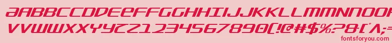 SdfCondensedItalic Font – Red Fonts on Pink Background