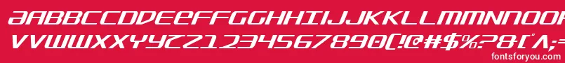 SdfCondensedItalic Font – White Fonts on Red Background