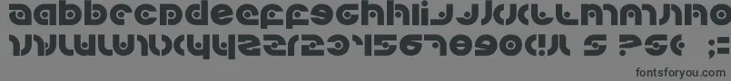 Kovacssp-Schriftart – Schwarze Schriften auf grauem Hintergrund