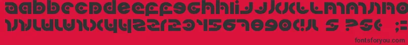 Kovacssp-fontti – mustat fontit punaisella taustalla