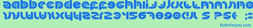 Kovacssp Font – Blue Fonts on Green Background