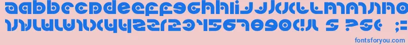 Kovacssp Font – Blue Fonts on Pink Background