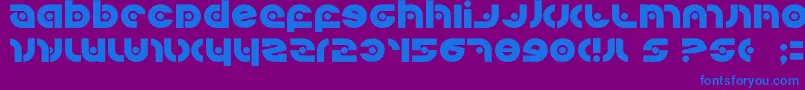 Kovacssp Font – Blue Fonts on Purple Background