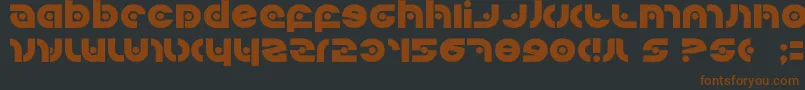Kovacssp Font – Brown Fonts on Black Background