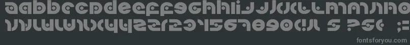 Шрифт Kovacssp – серые шрифты на чёрном фоне