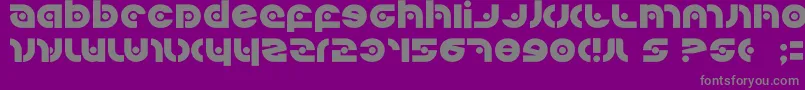 Kovacssp-Schriftart – Graue Schriften auf violettem Hintergrund