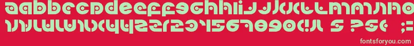 Kovacssp Font – Green Fonts on Red Background