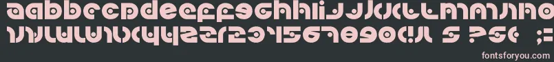 Kovacssp-fontti – vaaleanpunaiset fontit mustalla taustalla