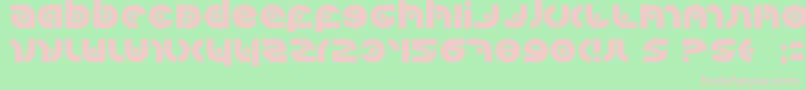 Шрифт Kovacssp – розовые шрифты на зелёном фоне