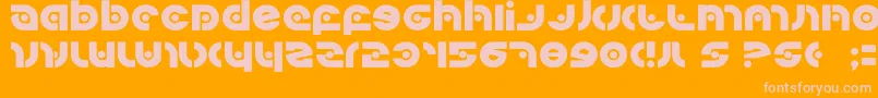 フォントKovacssp – オレンジの背景にピンクのフォント