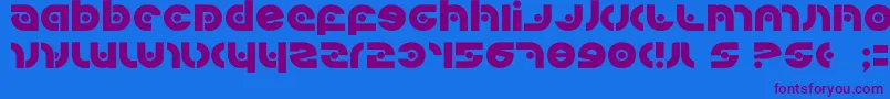 Kovacssp Font – Purple Fonts on Blue Background