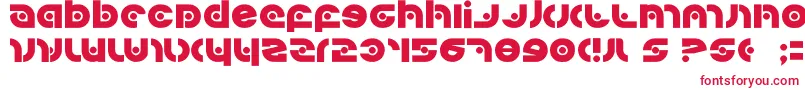 フォントKovacssp – 白い背景に赤い文字