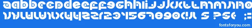 Шрифт Kovacssp – белые шрифты на синем фоне