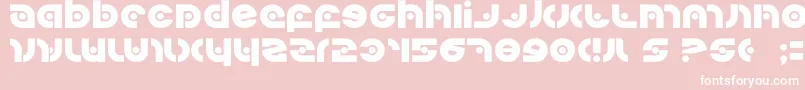 Шрифт Kovacssp – белые шрифты на розовом фоне