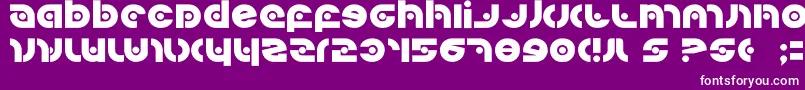 Kovacssp-fontti – valkoiset fontit violetilla taustalla