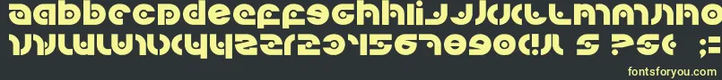 Шрифт Kovacssp – жёлтые шрифты на чёрном фоне