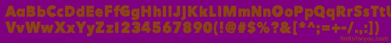 HereJustNowBlack Font – Brown Fonts on Purple Background