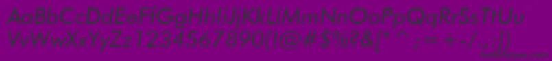 Шрифт FuturaBookItalicBt – чёрные шрифты на фиолетовом фоне