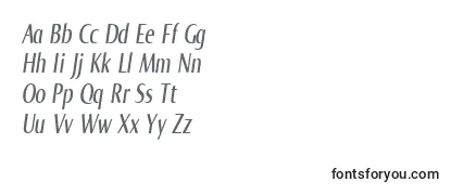 NormaComprItalic Font